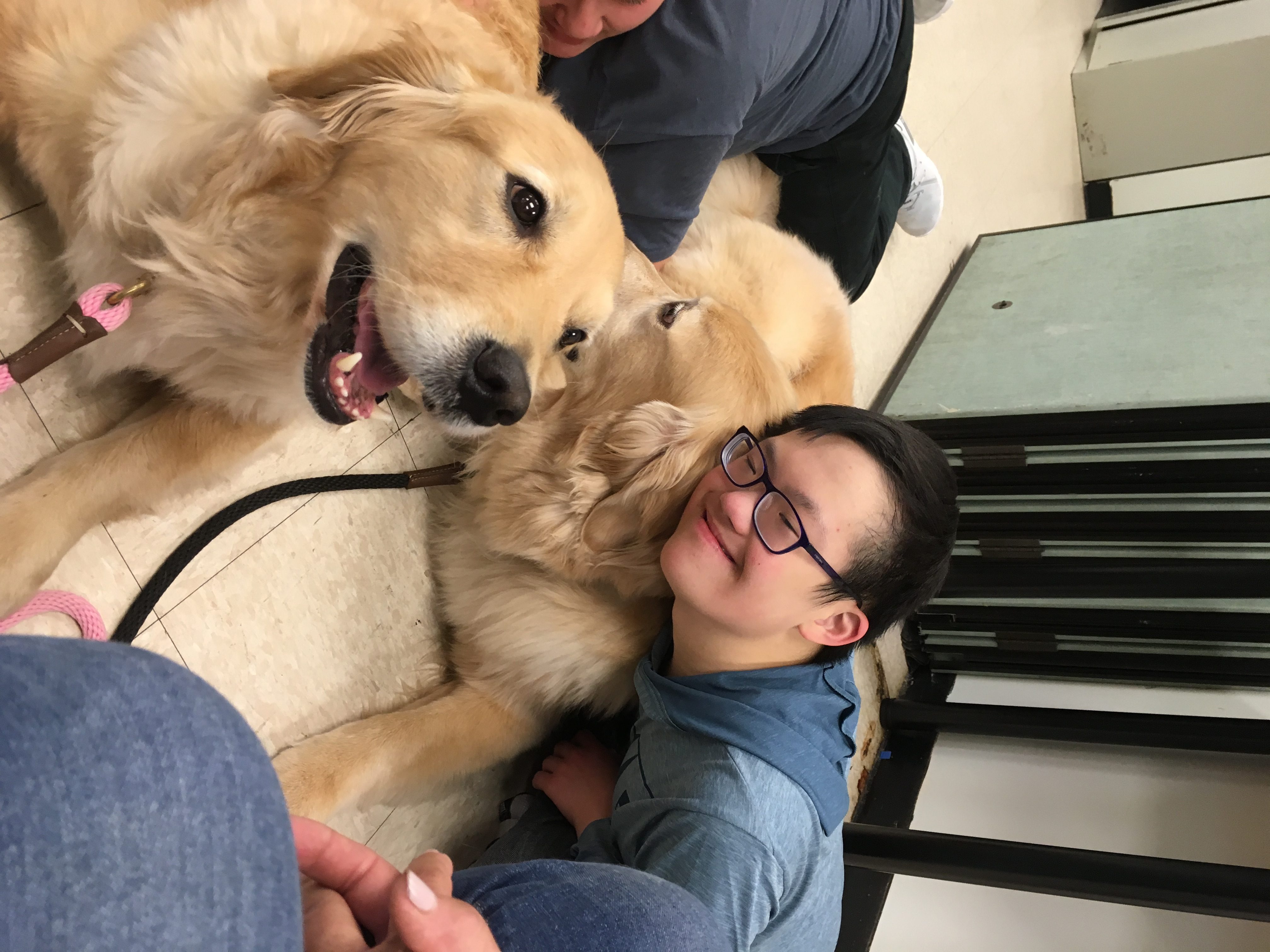 Parker and Skylar brighten the day at Sam Field